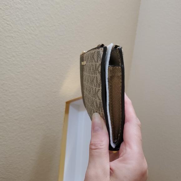 Michael kors Signature Jet Set Medium Double Zip Wristlet Wallet - Picture 8 of 11